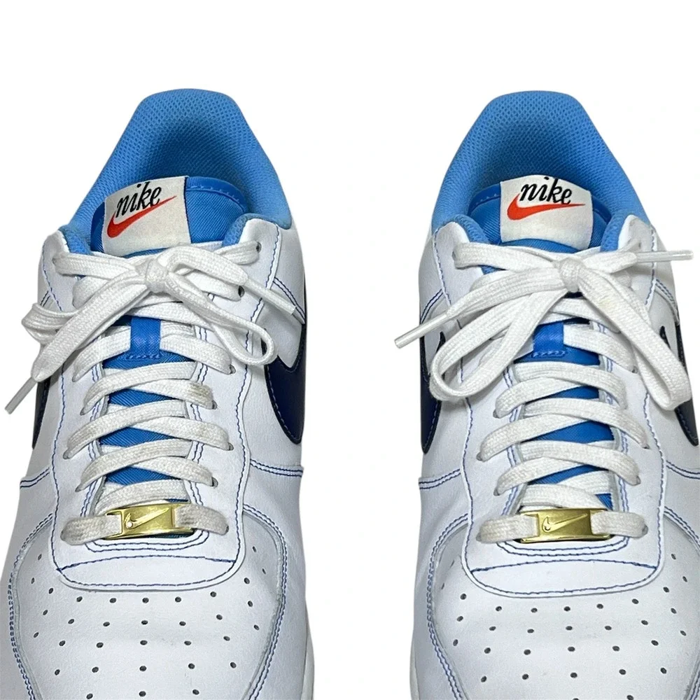 Nike Air Force 1 '07 First Use White University Blue Mens 14 Sneakers DA8478 100